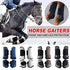 4pcs Show Jumping Horse Leg Warmers Gaiters for Joint Protection Equine Gear - Navy