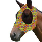 Mosquito Proof Horse Mask Printed Head Cover Large Size Protective for Outdoor - Green