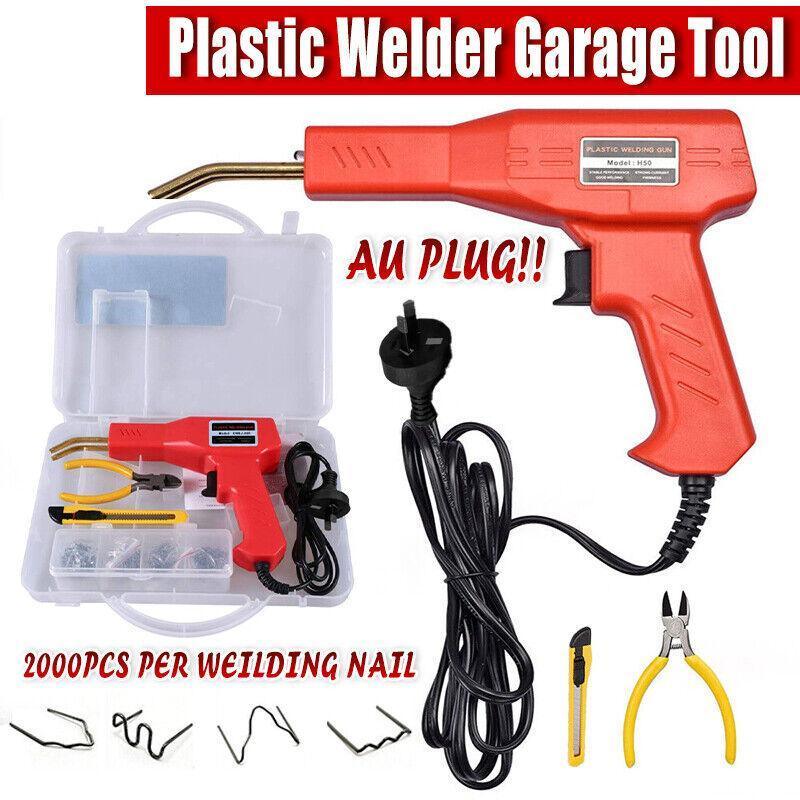Plastic Welder Garage Tool Repair Welding Kit Car Bumper Hot Stapler Machine - 2000PCS Welding Nail Kit