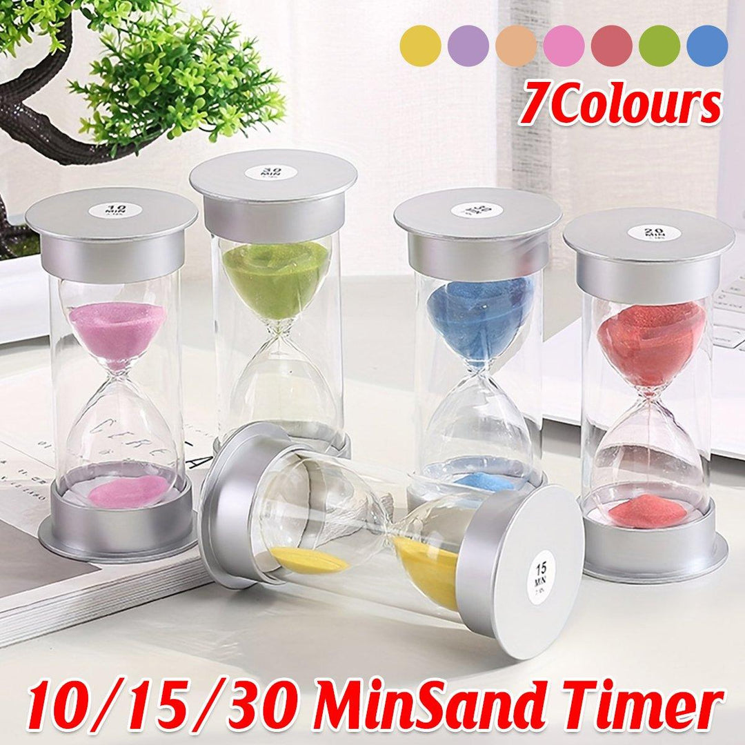 10/15/30 Minute Hourglass Timer Sand Timer for Home Office and Classroom Use - Orange-15min