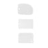 3Pcs Dough Cutter Icing Scraper Kitchen Tool Pastry Bowl Divider Bench Fondant - White