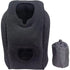 Inflatable Air Cushion Travel Pillow for Airplane Office Nap Rest Neck Head Chin - Black