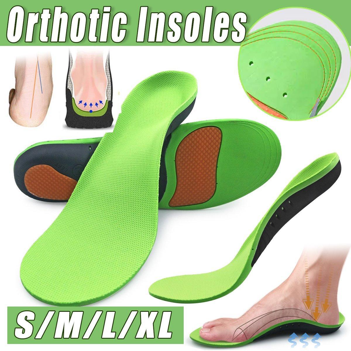 4 SizesOrthotic Insoles Arch Support for Flat Feet High Arches Plantar Fasciitis - M