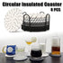 8PCS Cotton Rope Coasters Set with Metal Holder Heat Insulated Drink Placemats