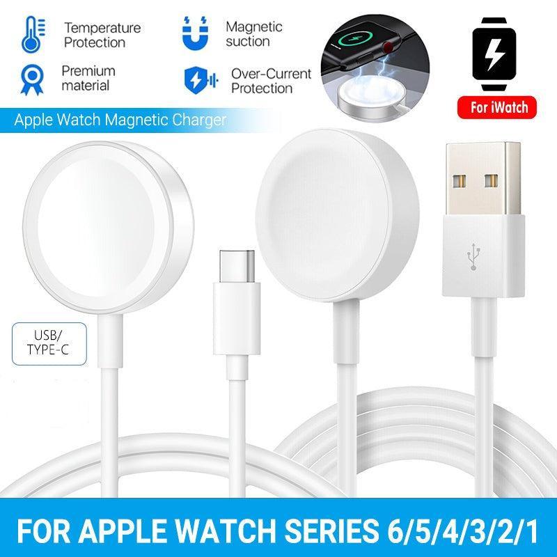 Apple Watch Iwatch Series 6/5/4/3/2/1 Magnetic Charger Usb / Type-C Charging Cable - Type-C 1PC