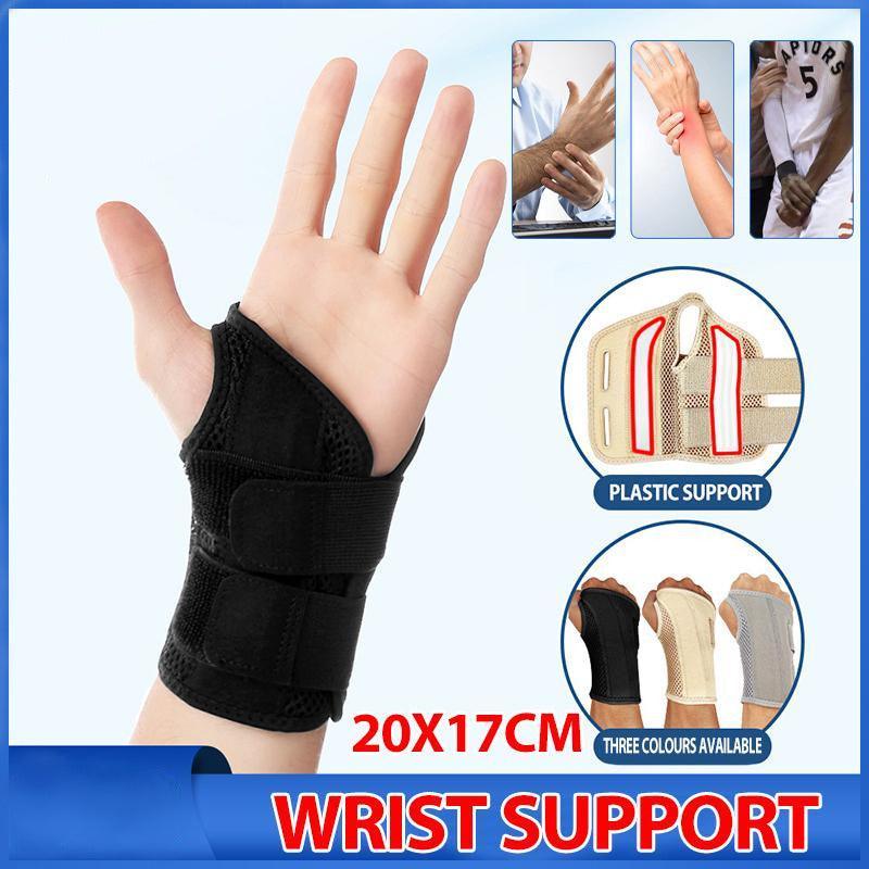 Carpal Tunnel Wrist Brace Night Sleep Wrist Support Wrist Splint Pain Left Hand - Black