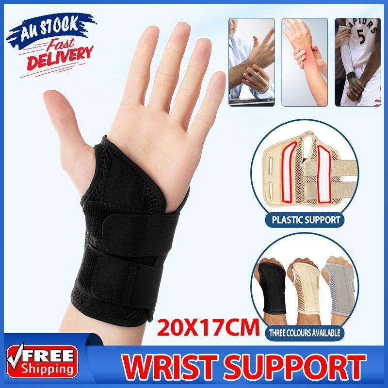 Carpal Tunnel Wrist Brace Night Sleep Wrist Support Wrist Splint Pain Men Women Right Hand - Grey