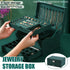 3 Tier Lockable Jewelry Storage Box with Drawers Soft Lining Large Capacity