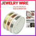 1 Roll Beading Wire Jewelry Making Wire Handmade Craft Cord String DIY Jewelry - Gold