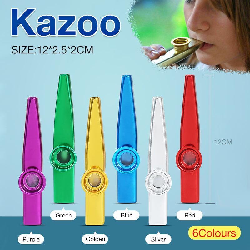 Kazoo Musical Instrument Mouth Flute Diaphragm Guitar Partner Harmonica Style - Red