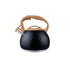 3L Stainless Steel Whistling Kettle Hammer Pattern Induction Gas Teapot Use - Black