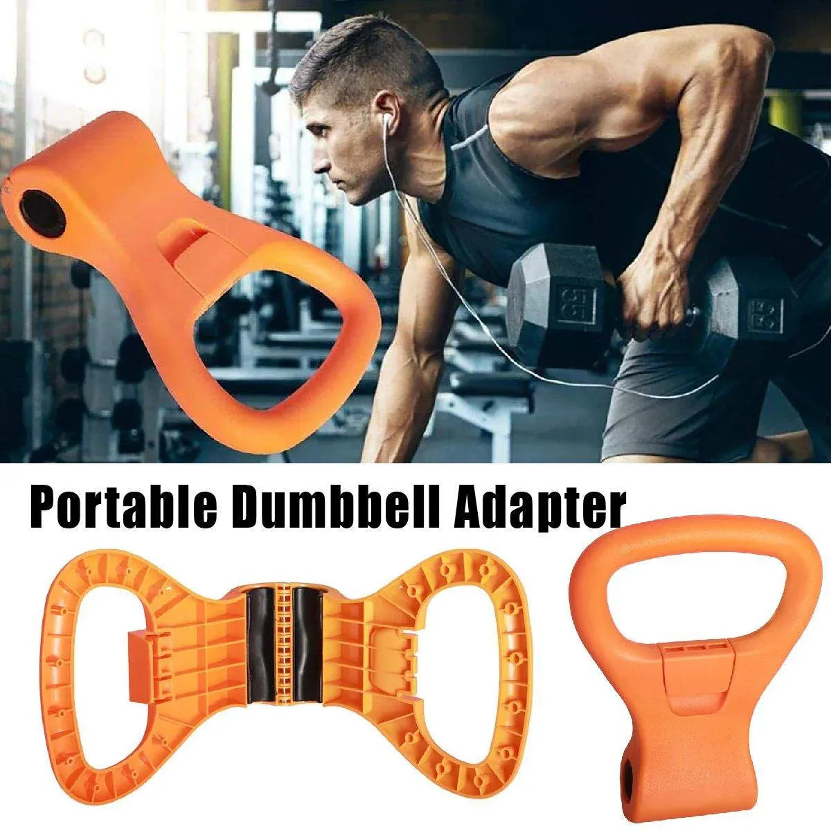 Comfortable Kettlebell Grip Adjustable Clamps Handle Dumbbells to Kettlebells