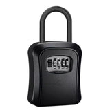Combination Lock with Hook Heavy Duty Secure Lock for Storage Cabinets and Doors - Black