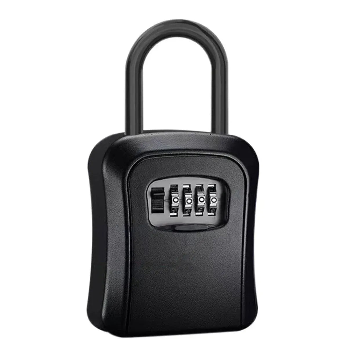 Combination Lock with Hook Heavy Duty Secure Lock for Storage Cabinets and Doors - Black