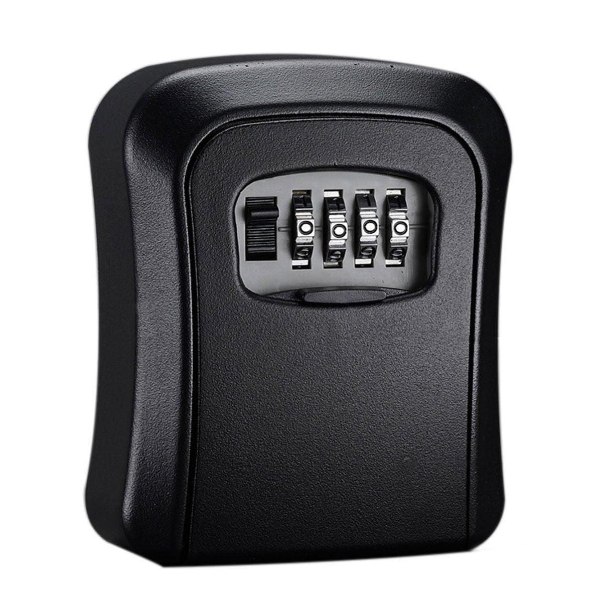Combination Key Box with Combination Lock for Home Office Security Storage - Black