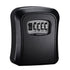 Combination Key Box with Combination Lock for Home Office Security Storage - Black