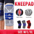 Knee Support Pads Brace Protector Full Gel Sports Joint Medial Gym Patella Strap Red - M