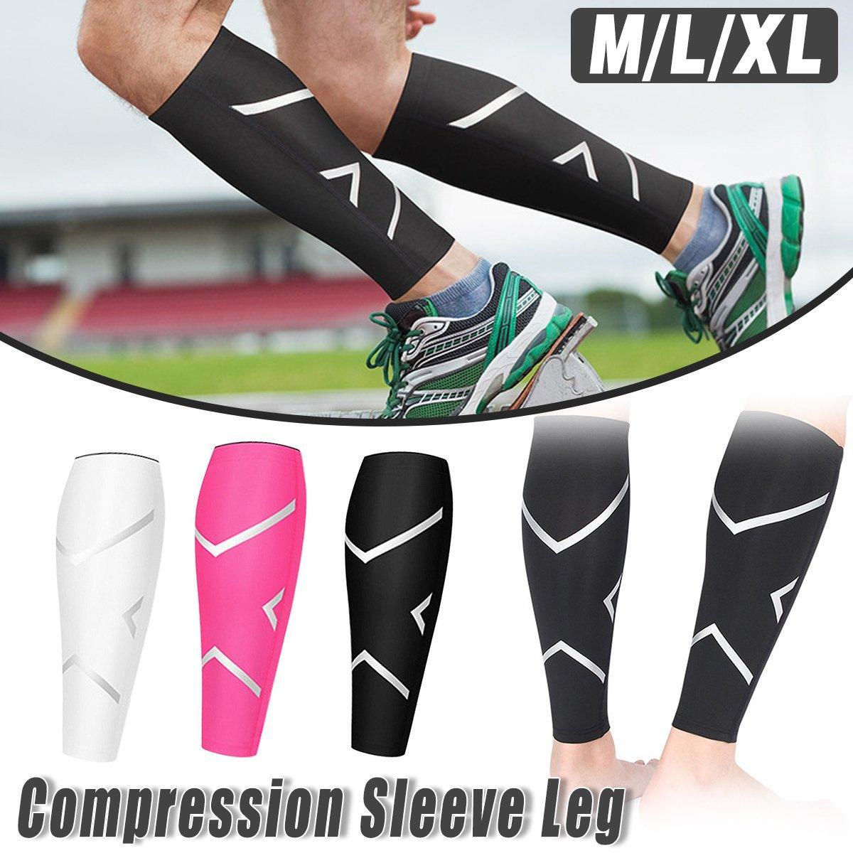 1 Unit Breathable Sports Shin Guards Knee Pads for Cycling Running Football Basketball - White / M