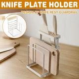 Chopping Board and Knife Holder Rack Kitchen Organizer Shelf Stand Lid Storage