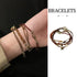 Coffee Coloured Vintage Braided Rope Beaded Bracelet Ethnic Style Jewelry