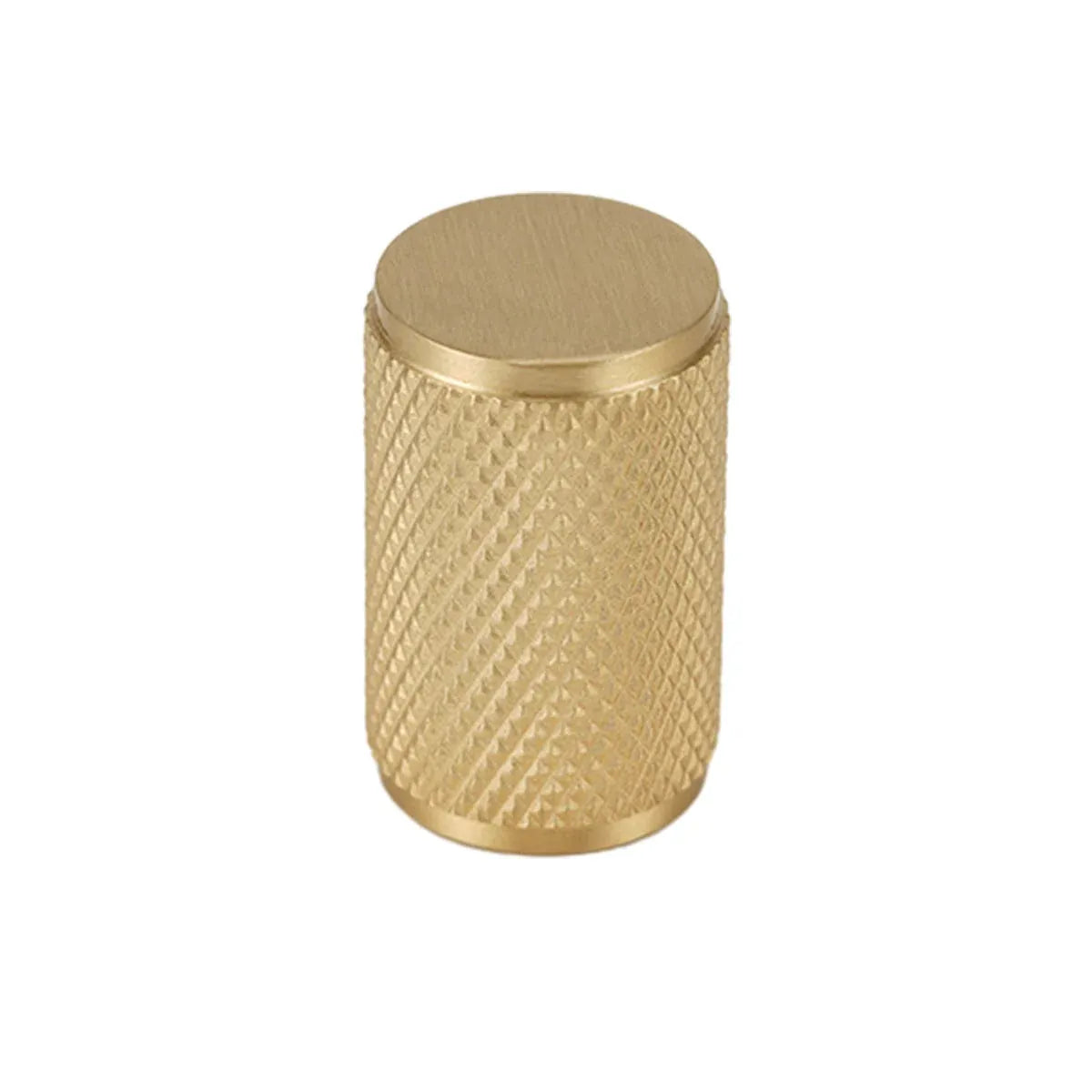 Brass Handle Modern Simple Knurled Copper Pull Closet Drawer Cabinet Door Handle - 14mm