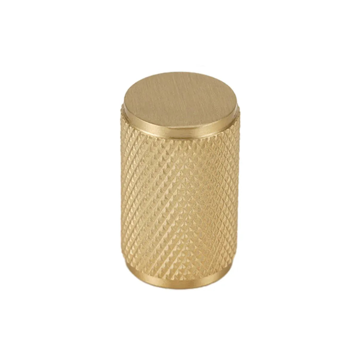 Brass Handle Modern Simple Knurled Copper Pull Closet Drawer Cabinet Door Handle - 20mm
