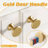 Wardrobe Drawer Handle Gold Copper Round Pull Single Hole Modern Cabinet Knob