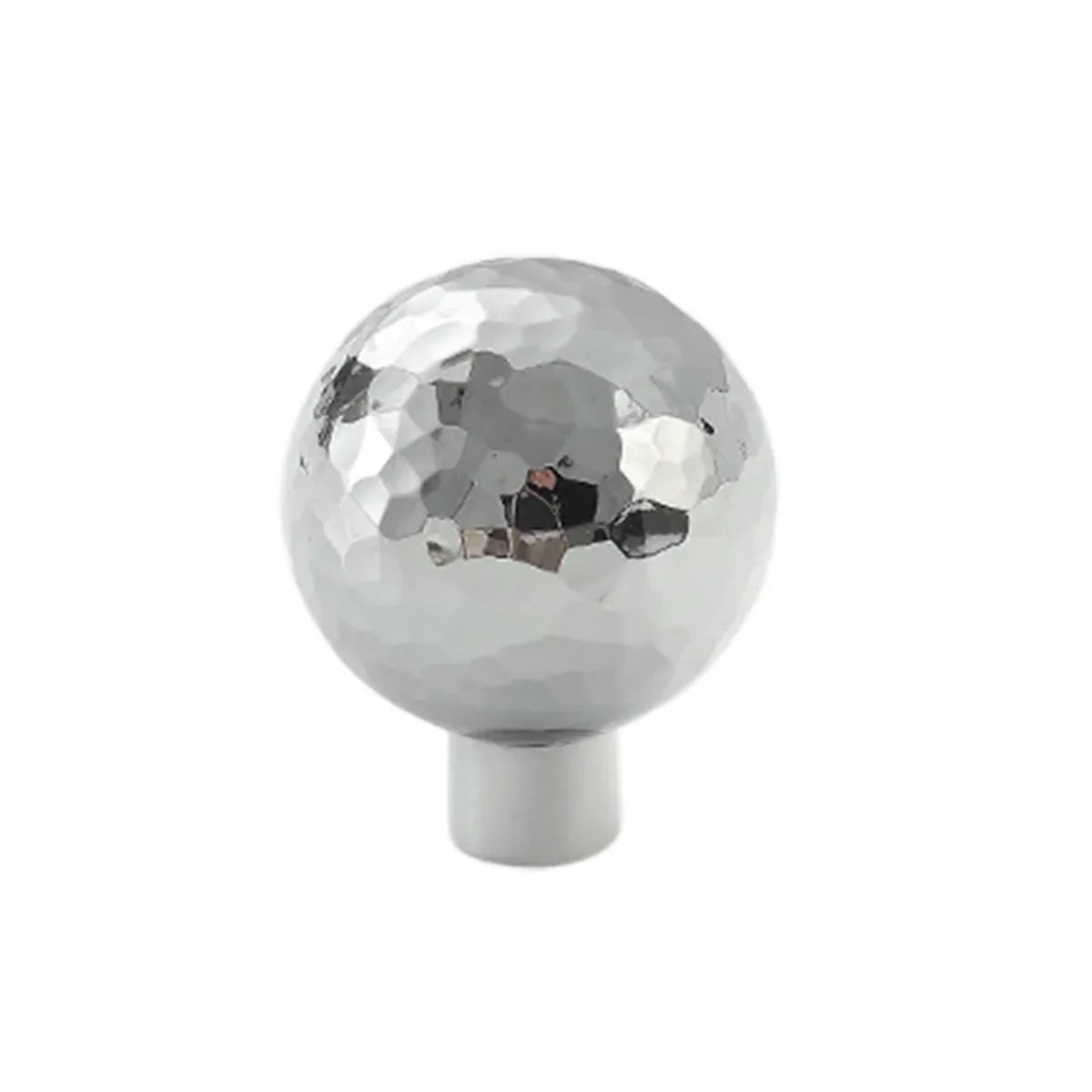 Single Hole Cabinet Handle Drawer Pull 25/27mm Hammer Silver Simple Door Handle - 25mm