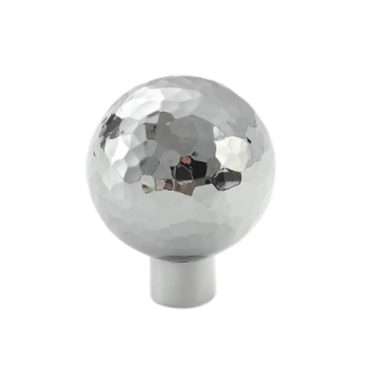 Single Hole Cabinet Handle Drawer Pull 25/27mm Hammer Silver Simple Door Handle - 27mm