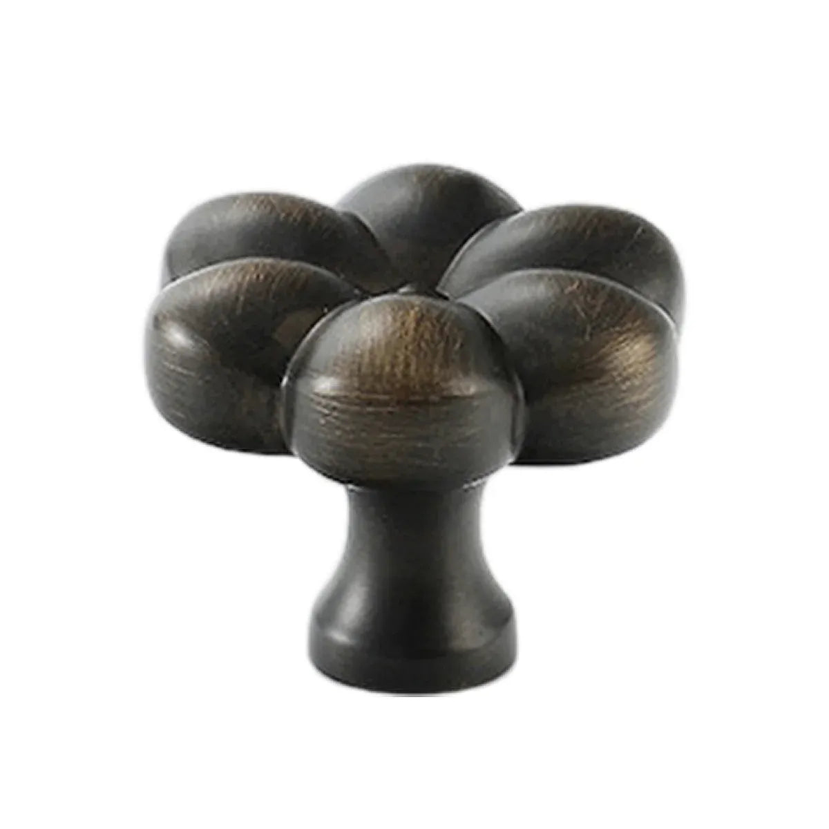 Brass Cabinet Handle Bucolic Style Creative Pull for Wardrobe Drawer Cupboard - Brown