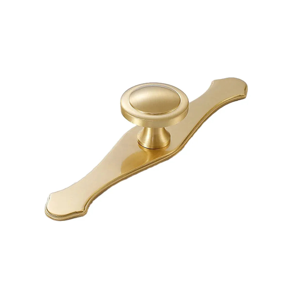Chinese Cabinet Door Handle Pure Copper Pull Drawer Hand Handle Furniture - Type C-Large