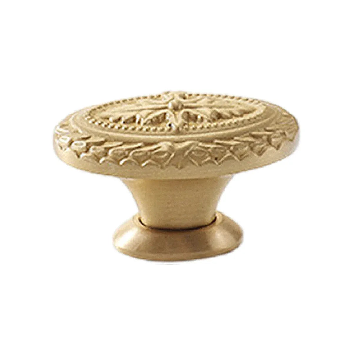 French Cabinet Door Handles Oval Shape Retro Style 2 Colours for Drawer Wardrobe - Gold