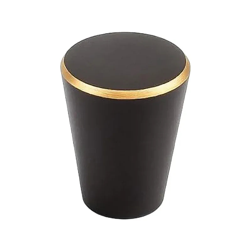Modern Simple Cabinet Handle Single Hole Drawer Pull for Wardrobe Door Furniture - Dark Copper