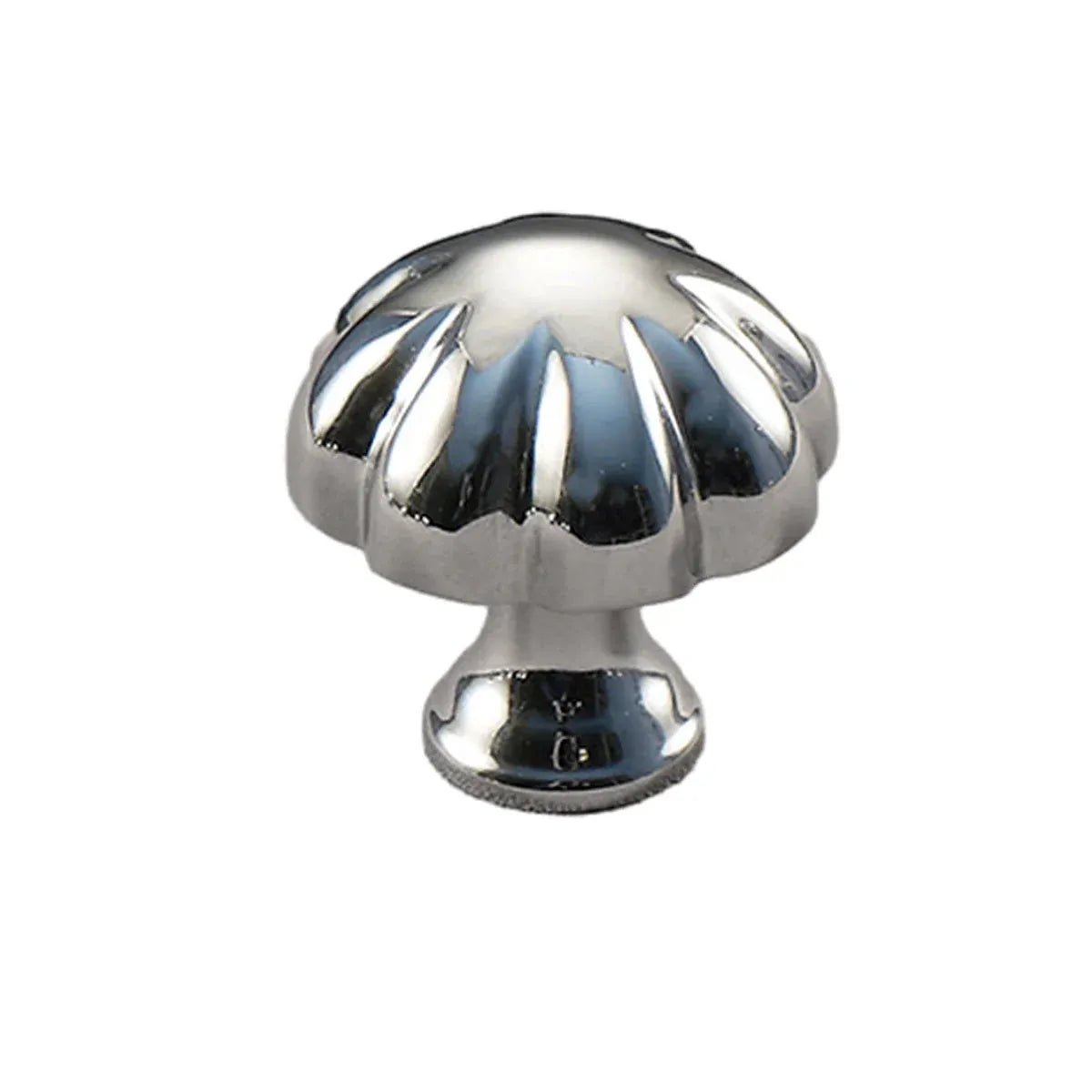 Pure Copper Wardrobe Handle Bright Silver Round Ball Egg Shaped Drawer Pull - Pumpkin