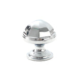 French Cabinet Handle Bright Silver Single Hole Modern Pull for Drawer Wardrobe - Dome
