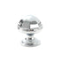 French Cabinet Handle Bright Silver Single Hole Modern Pull for Drawer Wardrobe - Dome
