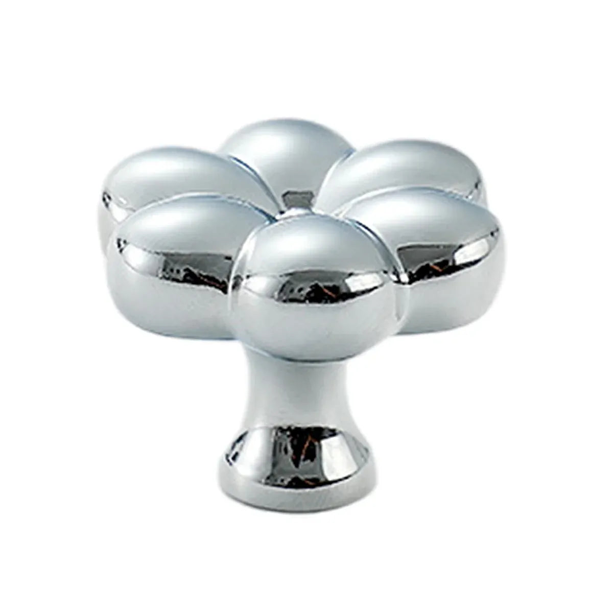 Brass Cabinet Handle Bucolic Style Creative Pull for Wardrobe Drawer Cupboard - Silver