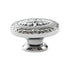 French Cabinet Door Handles Oval Shape Retro Style 2 Colours for Drawer Wardrobe - Silver