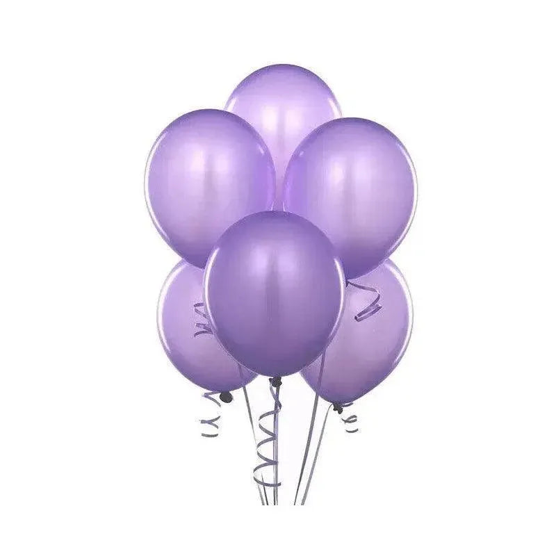 Latex Balloons 10 Inch for Birthday Party Wedding Event Decoration 10PCS Set - Purple