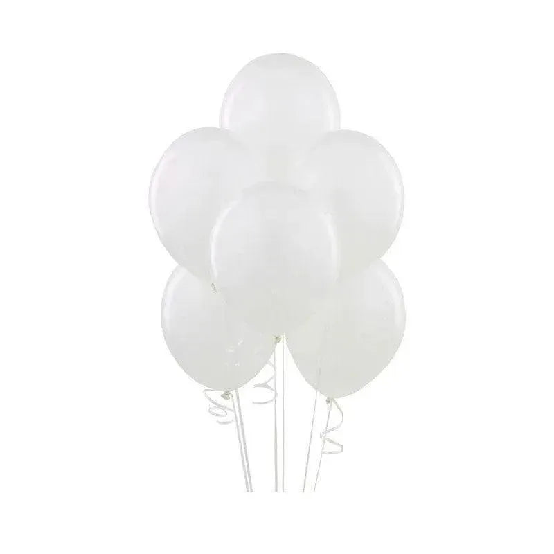 Latex Balloons 10 Inch for Birthday Party Wedding Event Decoration 10PCS Set - White