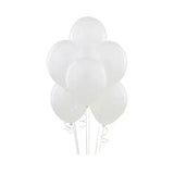 Latex Balloons 10 Inch for Birthday Party Wedding Event Decoration 10PCS Set - White