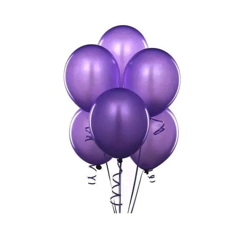 Latex Balloons 10 Inch for Birthday Party Wedding Event Decoration 10PCS Set - Dark Purple