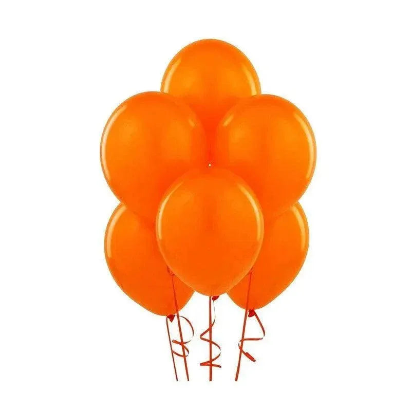 Latex Balloons 10 Inch for Birthday Party Wedding Event Decoration 10PCS Set - Orange
