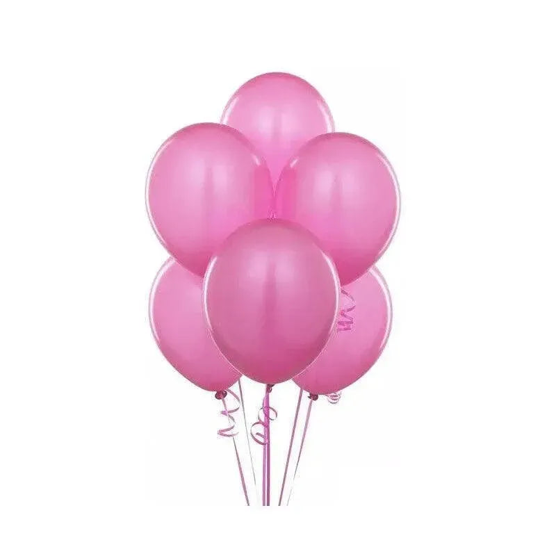 Latex Balloons 10 Inch for Birthday Party Wedding Event Decoration 10PCS Set - Rose Red