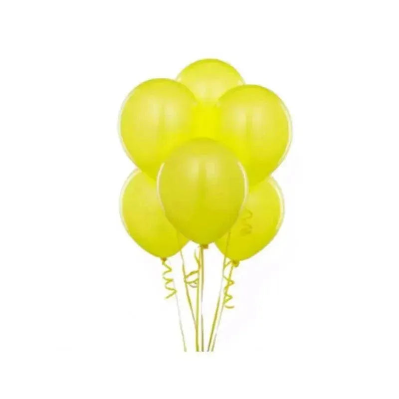 Latex Balloons 10 Inch for Birthday Party Wedding Event Decoration 10PCS Set - Yellow