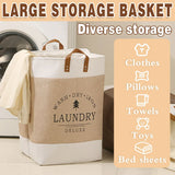 Foldable Laundry Basket Clothes Storage Bin Dirty Clothes Hamper Toy Organizer