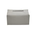 Large Size Tissue Box Dispenser Paper Holder Napkin Case Pu Leather Cover - Grey
