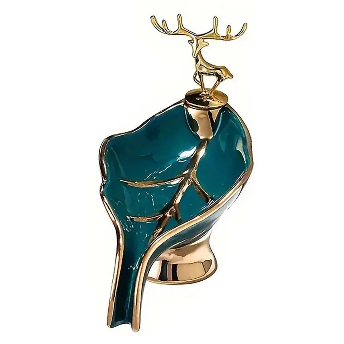 Soap Dish Holder Non-Stagnant Drainage Soap Box for Bathroom Kitchen Sink Home - Green