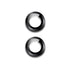 For Apple iPhone 15/15 Plus Camera Lens Protector Glass Screen Metal Ring - Black