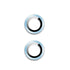 For Apple iPhone 15/15 Plus Camera Lens Protector Glass Screen Metal Ring - Light Blue